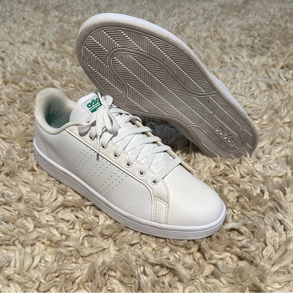 Adidas Cloudfoam Advantage Clean ‘Footwear White’ Sz 10.5 AW3914